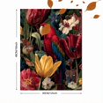 thumbnail image 3 of Qisvanset Red Parrot Peony Floral Canvas Print 12x16 Inch Hallway Art, 3 of 8