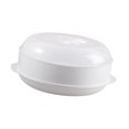 thumbnail image 4 of veasfak Microwave Steamer for Cooking Compact Steamer Bowl for Meats Vegetables es single layer, 4 of 9