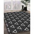 thumbnail image 3 of Ahgly Company Tapis Rond Lavable en Machine Intérieur Transitionnel Gris Platine, 7 Pieds Rond, 3 of 7