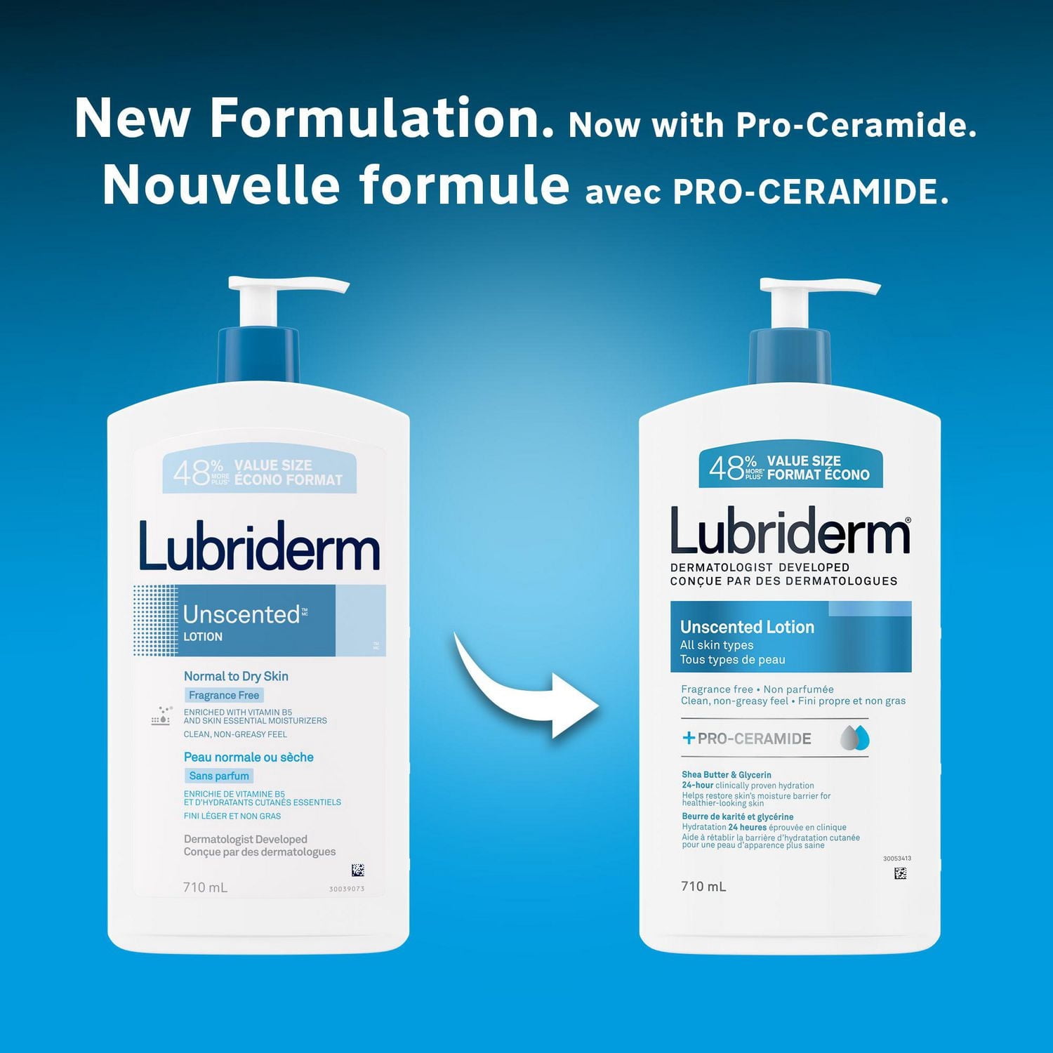 ボディケア Lubriderm Unscented Lotion 710ml 2本セット