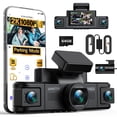 thumbnail image 1 of LAMTTO 4 Channel Dash Cam 360° Car Camera,  5G WiFi Dash Camera with APP Control IR Night Vision 24H Parking Monitor G-Sensor 64GB Card Hardwire Kit, 1 of 9