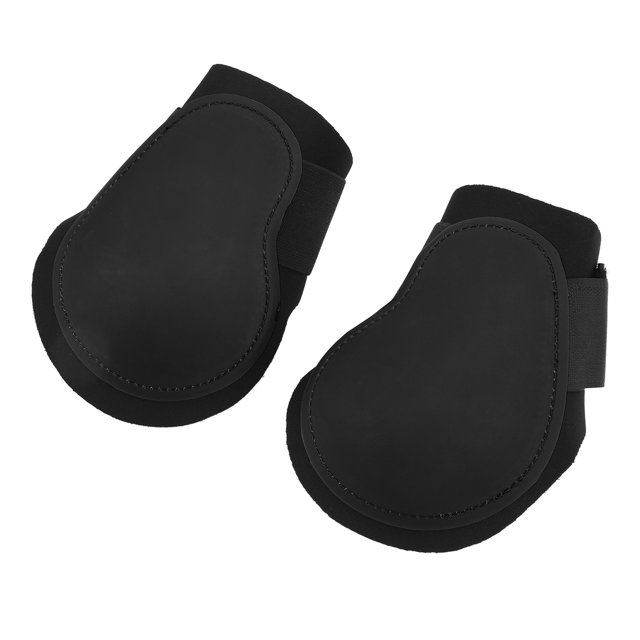 1 Pair Horse Support Boots, Adjustable Horse Hind Leg Wraps Elastic Cushioning Pad for Riding Equestrian Performance Competition Protection