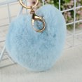thumbnail image 3 of kurtrusly Hair Ball Heart Shape Pendant Handbag Keychain Key Buckle Ring Mobile Phone Hanging Decor, 3 of 7