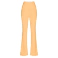 thumbnail image 3 of LOVZFMLL Women's Pants, Solid Color Tight Fitting Hip Shaping Flared Yoga Pants Orange, 2XL, 3 of 4