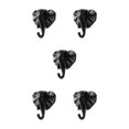 thumbnail image 3 of Wweixi Coat Hooks Easy To Install And Wide Application For Added In Daily Life black(elephant) 5Set, 3 of 6