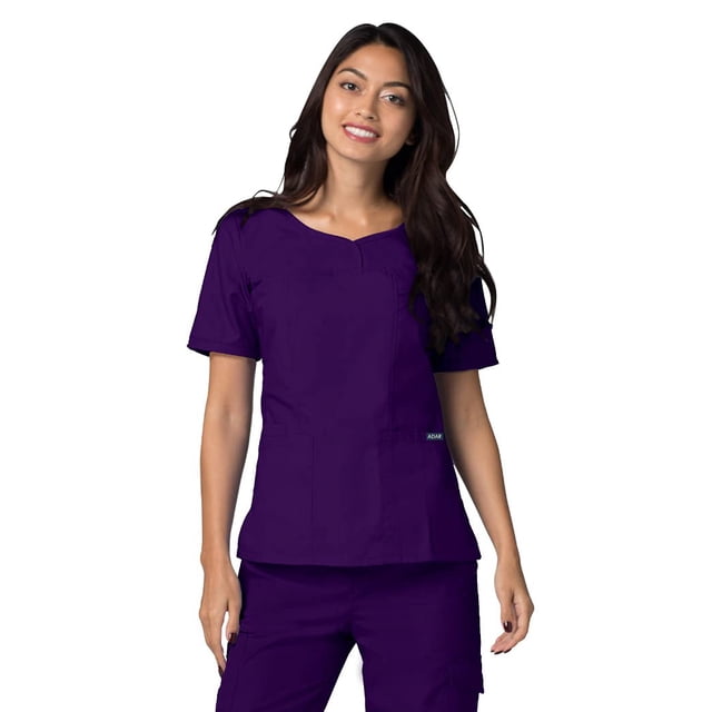 Adar Universal Women's V-Neck Scrub Top, Adult