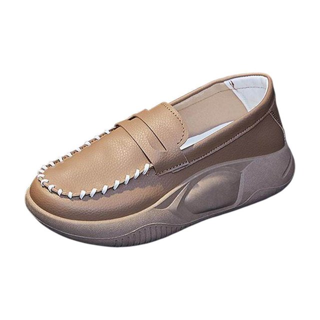 Baohd Chaussures Décontractées pour Femmes Confortables à Enfiler Douces pour Marche Intérieure Extérieure Kaki 40