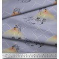 thumbnail image 2 of Soimoi Green polyester Crepe Fabric Stripe & Paisley Printed Fabric 1 Yard 52 Inch Wide, 2 of 3