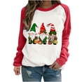thumbnail image 1 of RKSTN Chandail pour Femmes Nouveau Chandail Décontracté à Manches Longues Col Rond Haut Imprimé Mode Chandail de Noël, 1 of 4