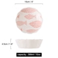 thumbnail image 3 of Qeeadeea Petit Plat Rond de Cuisson, Ensemble de 2, Moule à Tarte en Céramique Coloré, Assiette à Tarte Ronde en Céramique - Blanc - Poisson, 3 of 7