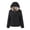Black, variant on EGNMCR Womens Long Puffer Coat, Long Sleeve Padded Winter Down Coats, Hooded Parka Jacket Women's Slim Versatile Hooded Plush Warm Lamb Fleece Coat Cotton Coat Women Coat