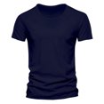 thumbnail image 1 of adviicd T-Shirts pour Hommes T-Shirt à Paillettes Manches Courtes Col Rond Fête Haut Marine,L, 1 of 2