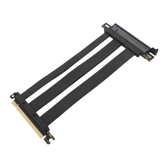PCIe 4.0 Riser Cable, PCIe 4.0 X16 High Speed Flexible Extender Card Extension Port 180 Degree Adapter GPU Extension Cable for RTX 4090 Ti for 8900 Xt