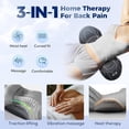 thumbnail image 3 of Triple Fusion Back Massager-2026 Uptodate 3-in-1 Back Massager with Traction Lifting and Vibration Massage and Heat Compress for Neck and Shoulder and Back (Black), 3 of 8