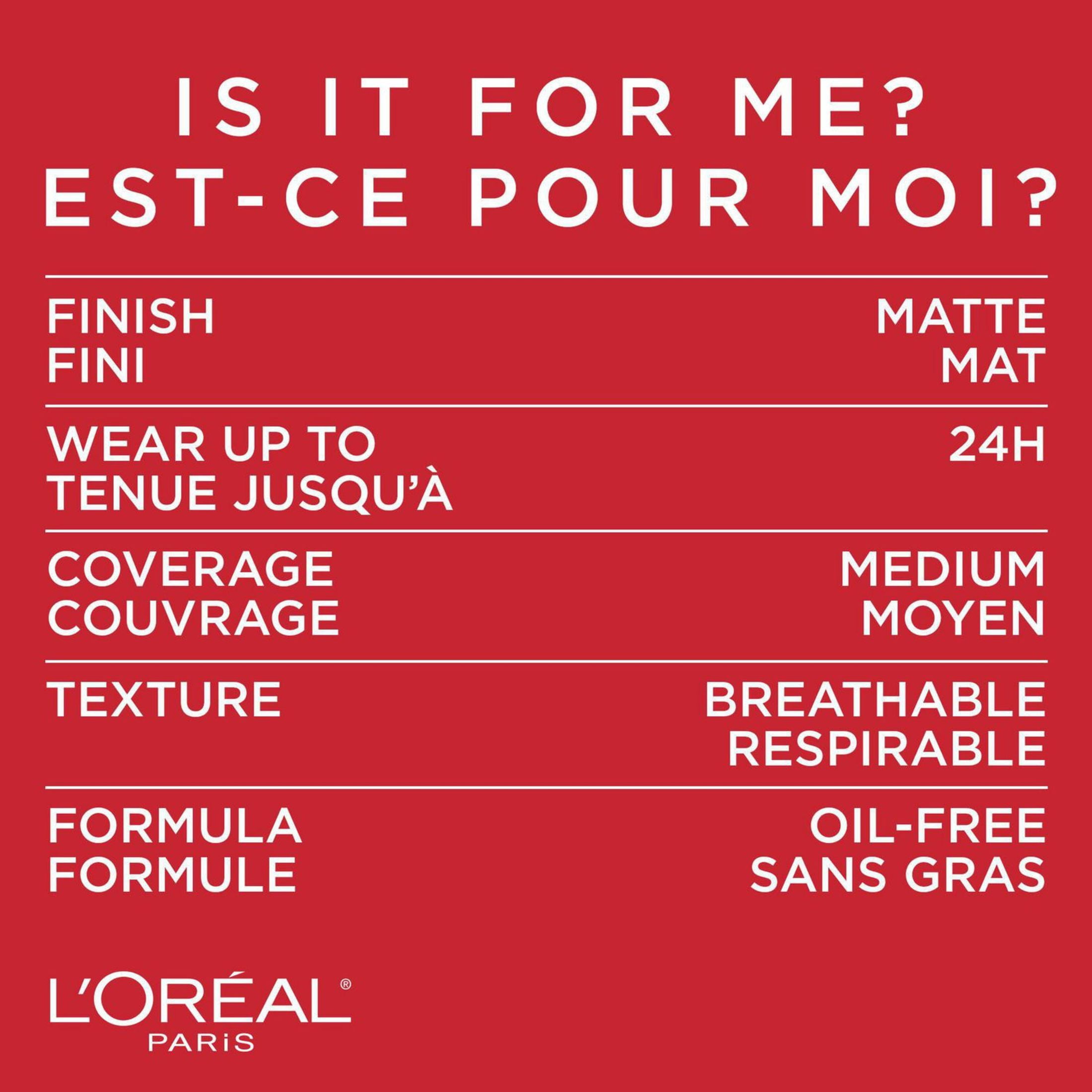 L'Oreal Paris True Match Fond de Teint Super Estompable, Fond de Teint Liquide à Couvrance Moyenne, Soin pour la Peau Infusé d'Acide Hyaluronique