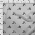 thumbnail image 2 of oneOone Cotton Poplin Fabric Bird Block Print Fabric By The Yard 42 Inch Wide, 2 of 4