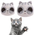 thumbnail image 5 of Lits pour Chats Confortables en Forme de Tête de Chat, Lavables, Intérieur, Maison pour Animaux, 5 of 5
