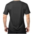 thumbnail image 4 of asjyhkr Gym T Shirts for Men V Neck Short Sleeve Stretchy Quick Drying Summer Basic Solid Tshirts, 4 of 8