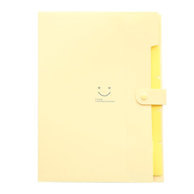 EGNMCR A4 File Document Bag Pouch Bill Folder Organizer Fastener Office Supplies Multilayer folder