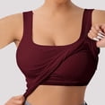 thumbnail image 2 of Yuyuzo Womens Tank Top Ribbed Knit Sleeveless Racerback V Neck Spaghetti Strap Cropped Tops Layering Tees, 2 of 7