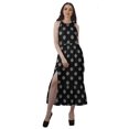 thumbnail image 1 of Moomaya Robe de Vacances pour Femmes en Rayonne, Col Licou, Sans Manches, Fente avant, Robe Imprimée, 1 of 4