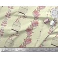 thumbnail image 2 of Soimoi Poly Georgette Fabric Bird,Cage & Floral Artistic Decor Fabric Printed Yard 52 Inch Wide, 2 of 3