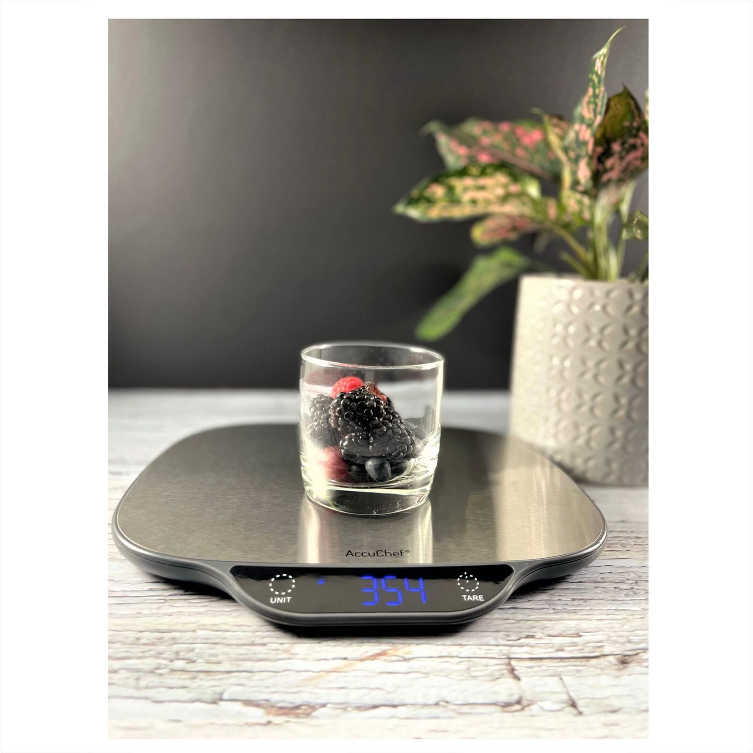 AccuChef balance de cuisine numérique haute capacité, 33 lb (15 kg), Wide Platform, modèle 2345