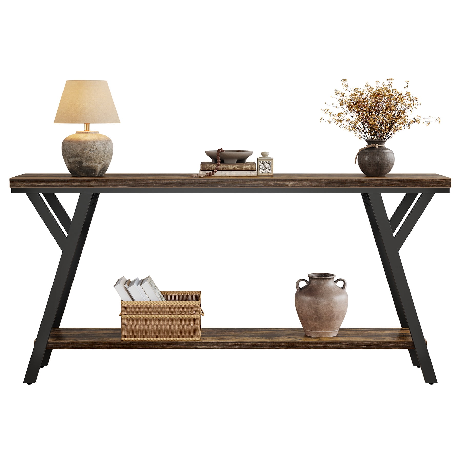 Tribesigns 70.9-Inch Narrow Long Entryway Console Table, Industrial ...