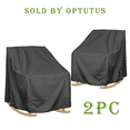 thumbnail image 1 of OPTUTUS 2-Pack Patio Rocking Chair Covers, 35 x 38 x 29 Inches Waterproof Oxford Fabric Chair Furniture Covers, 1 of 8