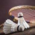 thumbnail image 2 of Badminton,3Pcs Durable Badminton Shuttlecocks White Badminton Shuttlecocks Modern Innovation, 2 of 8