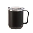 thumbnail image 2 of Coffee Mug Double Insulated, ZZkhGO Portable Stainless Steel Travel Mug with Lid, 460ml Induction Heatable Vacuum Insulated Coffee Cup for Camping Office, Black, 2 of 7