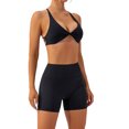 thumbnail image 4 of maytalsory 1 Set Chinlon Nylon Sports Underwear Solid Color Replacement Breathable Wire Free Running Jogging Bodybuilding Vest Bra Black M, 4 of 6