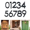 thumbnail image 3 of Chendee Glossy 3D House Number Door Plate Sign Outdoor Hotel Room Number Black,5, 3 of 4