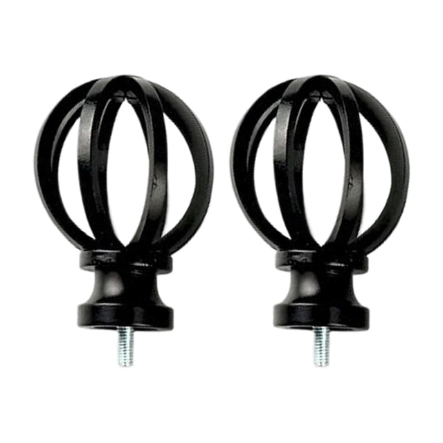 veasfak 2Pcs Cage Replacement Curtain Rod Finials, 5/8 inch Diameter Hardware Decorative