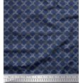 thumbnail image 1 of Soimoi Tissu en Poly Georgette, Imprimé Croisé et Crâne, Vendu au Mètre, Largeur 42 Pouces, 1 of 3