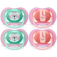 thumbnail image 1 of Philips Avent Ultra Air Pacifier 18m+, Pink, 4 pack, SCF349/45, 1 of 10