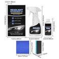 thumbnail image 2 of 130ml Headlight Refurbishment Kit Yellow Foggy Scratched Care Cleaning Headlight Maintenance Kit, 2 of 4