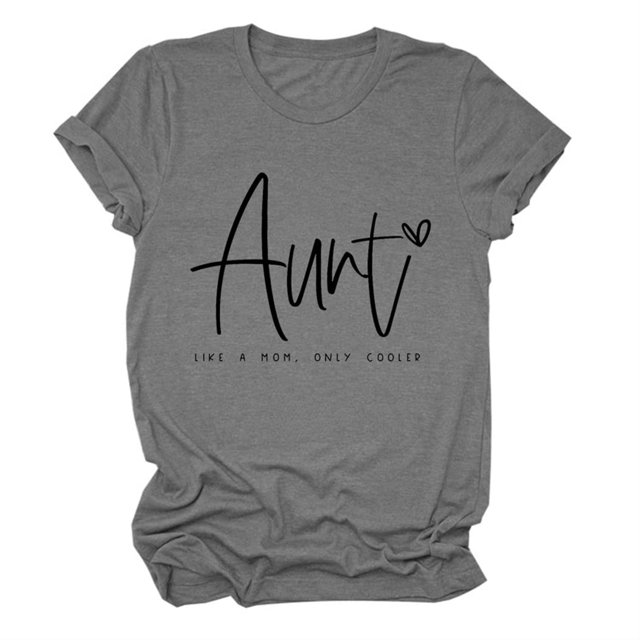 LUOGENLI T-shirts pour Femme pour Femmes Mode Féminine Décontractée Lettre Manches Courtes Col Rond T-Shirt Haut 4xlt T-shirts pour Femmes T-shirts Graphiques Fête de la Saint-Patrick Gris G