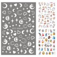 thumbnail image 1 of Fingernail Art Stickers Self-Adhesive 3 Sheets 3D Nail Decals Toenail Stickers, 1 of 9