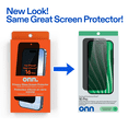 thumbnail image 3 of onn Privacy Screen Protector for iPhone® 16 Pro, 180° Privacy, Made with Durable Glass by Corning™ for Ultimate Drop & Scratch Protection, Includes Advanced Easy Application Tray, 3 of 8