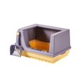 thumbnail image 2 of GROWTH TANK Cat Litter Box Litter Tray Bottom Detachable Semi Enclosed with Shovel Polished S, 2 of 9