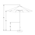 thumbnail image 2 of California Umbrella Venture 7.5' Silver Market Umbrella in Natural, 2 of 2