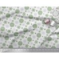 thumbnail image 3 of Soimoi polyester Crepe Fabric Snowflake Artistic Printed Fabric 1 Yard 52 Inch Wide, 3 of 3