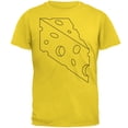 thumbnail image 1 of Halloween Swiss Cheese Costume de Nourriture pour Homme T-Shirt, 1 of 1