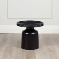 thumbnail image 1 of Klay Minimalist Metal Pedestal Side Table, 20-inch Diameter, 1 of 3