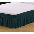 thumbnail image 3 of KEINXS Ruffled Grey King Size Bed Skirt  Dust Ruffle for King Bed with 15” Drop  Soft and Solid Microfiber  Classic Style  California King  Silver Gray Bedskirts, 3 of 6