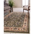 thumbnail image 2 of Unique Loom Kashan Traditional Floral Area Rug, 4 x 6 Feet, Olive/Ivory, 2 of 2
