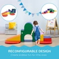 thumbnail image 4 of Qaba 7-piece Soft Play Stairs and Ramp, Foam Play Set Educational Software, 4 of 10