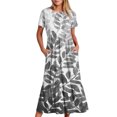 thumbnail image 1 of Robes pour Femmes Robe Imprimée à Col Rond et Manches Courtes pour Femmes, 1 of 1