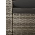 thumbnail image 5 of vidaXL 4 Piece Garden Lounge Set with Cushions Grey Poly Rattan, 5 of 5
